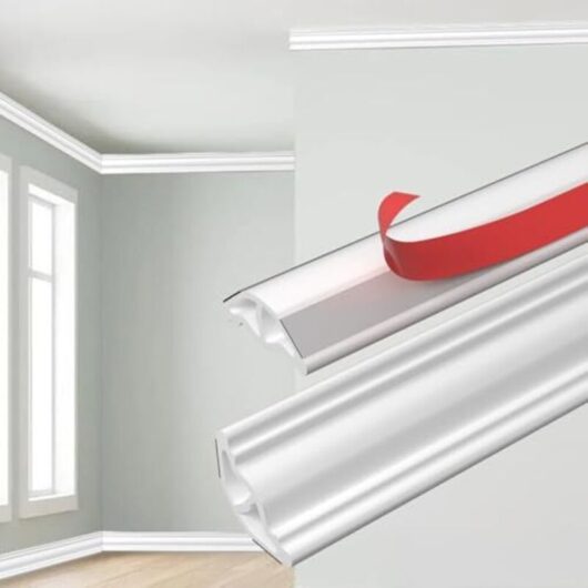 Flexible Self-Adhesive Triangular Ceiling Trim - Easy Installation, Adjustable, Waterproof, 5 Meters, Ideal for Living Room, Kitchen, Bathroom, DIY