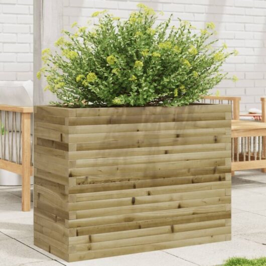 Garden Planter 90x40x68.5 cm Impregnated Wood Pine Vidaxl