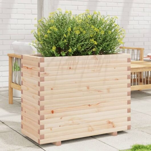 Garden Planter 90x40x72.5 cm Solid Wood Pine Vidaxl