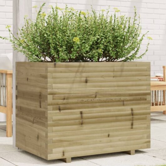 Garden Planter 90x60x72.5 cm Impregnated Wood Pine Vidaxl