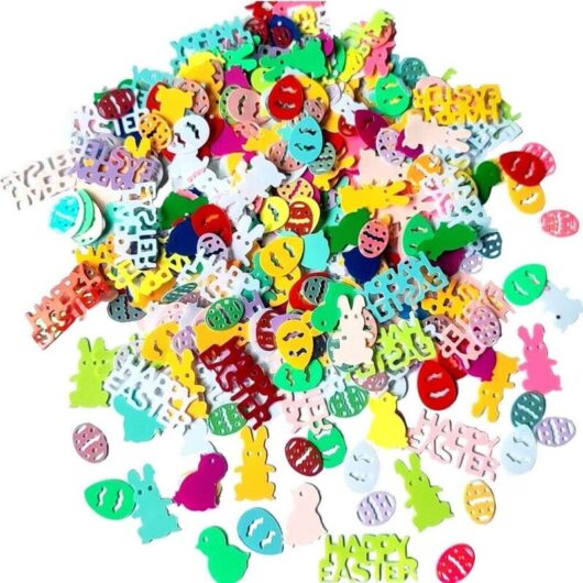 Easter Table Decoration Confetti Bunny Hen Eggs Happy Easter DIY Spring Party Decoration Mix