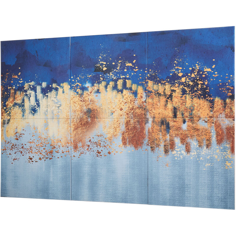 Mophorn 6 Pack Art Acoustic Panels, 70.87 x 47.24 x 0.4 inch Soundproof Wall Tiles, Self-Adhesive Decorative Sound Absorbing Boards for Home, Office,