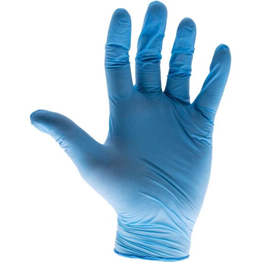 Scan Blue Nitrile Disposable Gloves