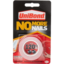 Unibond No More Nails Ultra Strong Roll Permanent 19mm x 1.5m PACK 12